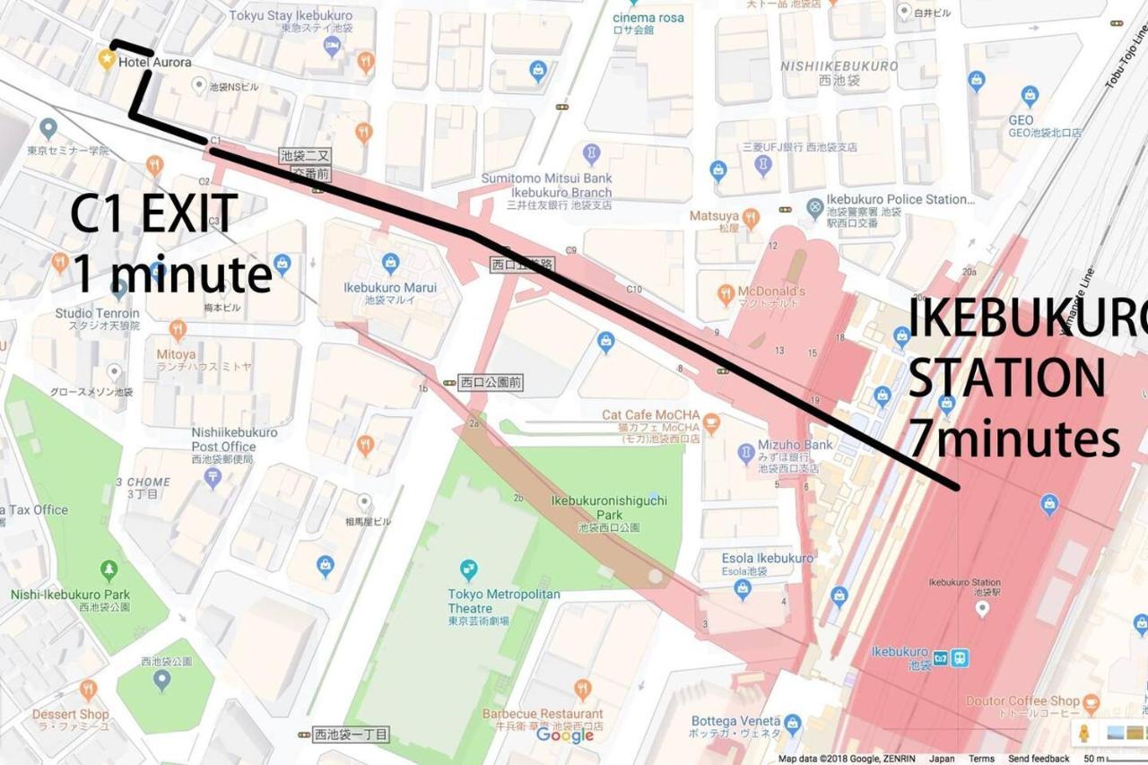 Tabist Hotel Aurora Ikebukuro Prefektura Tokio Exteriér fotografie